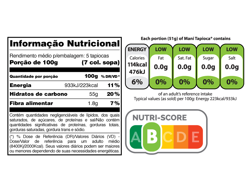 TAPIOCA MANI HIDRATADA PREMIUM 500G