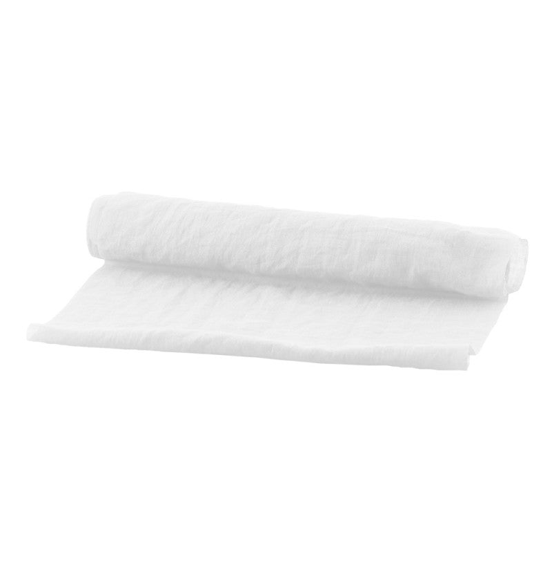 Witte Tafelloper Chiffon 3m