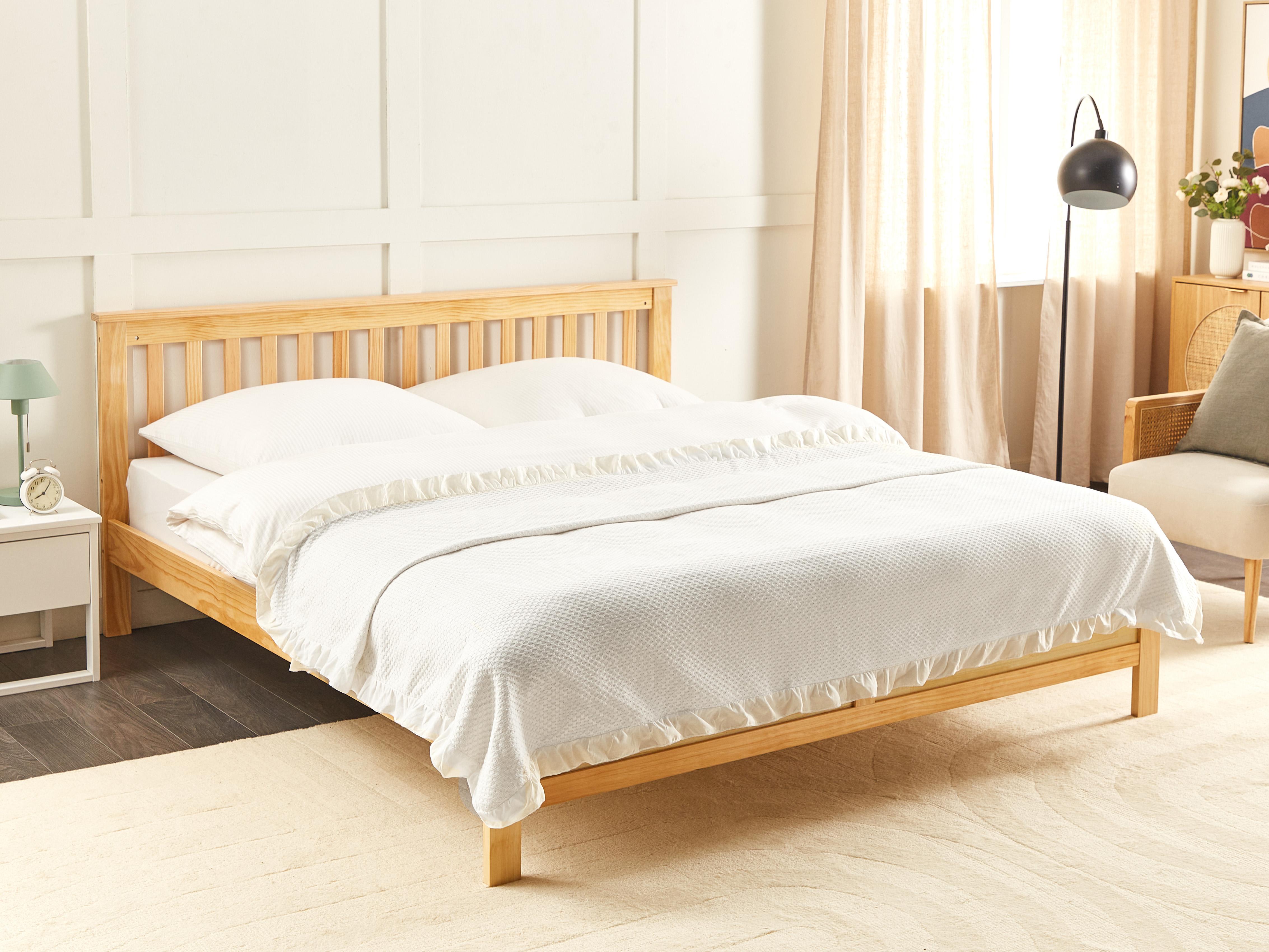 Sprei HATTON Katoen 200 x 220 cm Gebroken wit