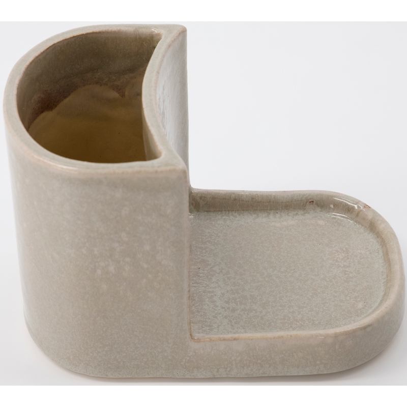 Meraki Brush And Soap Holder Datura Small - Shellish Grey