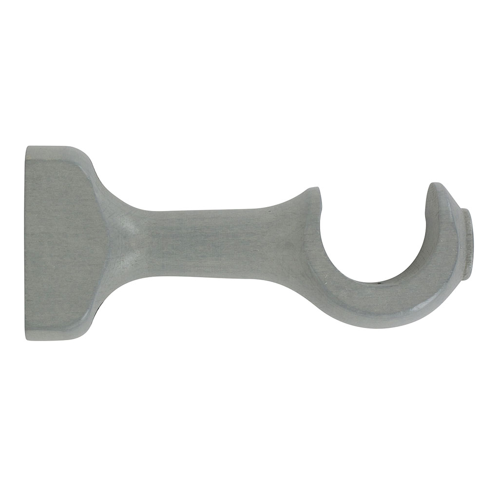 Lot de 2 supports ouverts simple bois gris D 28mm