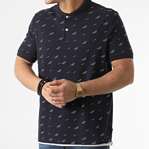 Polo Manches Courtes M2RP01-K7O61 Bleu Marine
