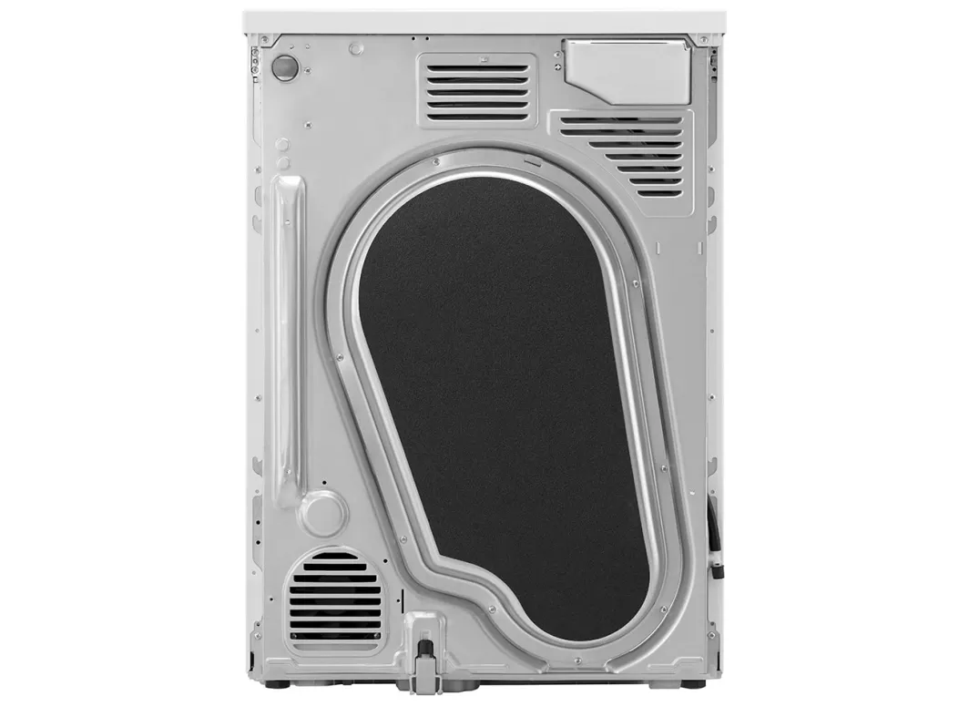 LG V9A2XT, Fritstående, Front-læsning, Kondensering, Hvid, Knapper, Dreje, Venstre