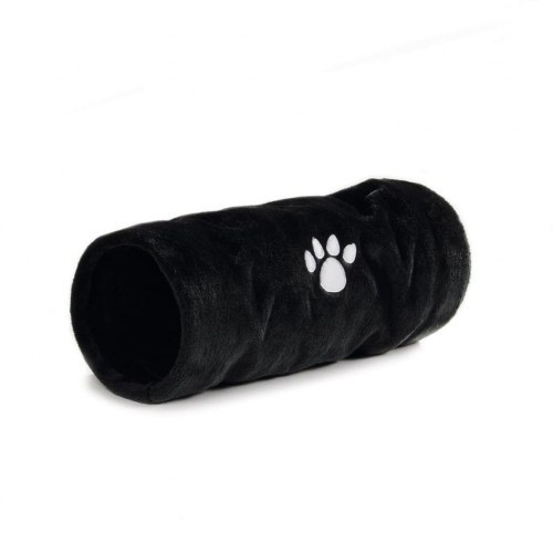 Túnel de brinquedo para gato preto