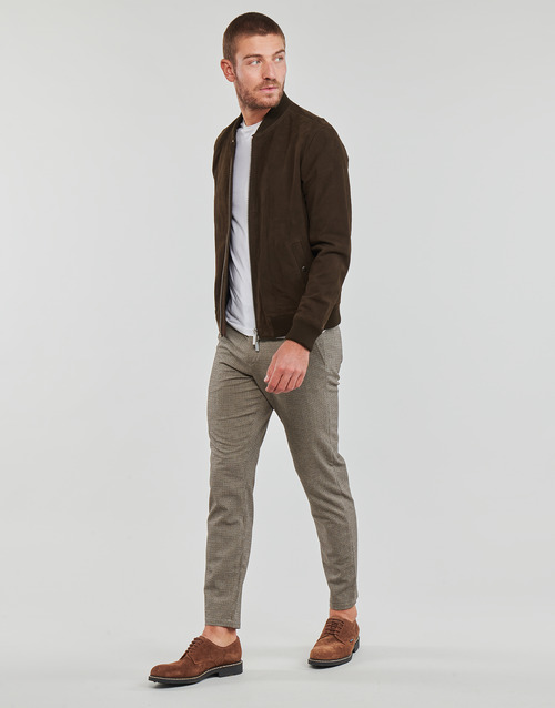 Selected - SLHARCHIVE BOMBER SUEDE JKT NOOS - Marron