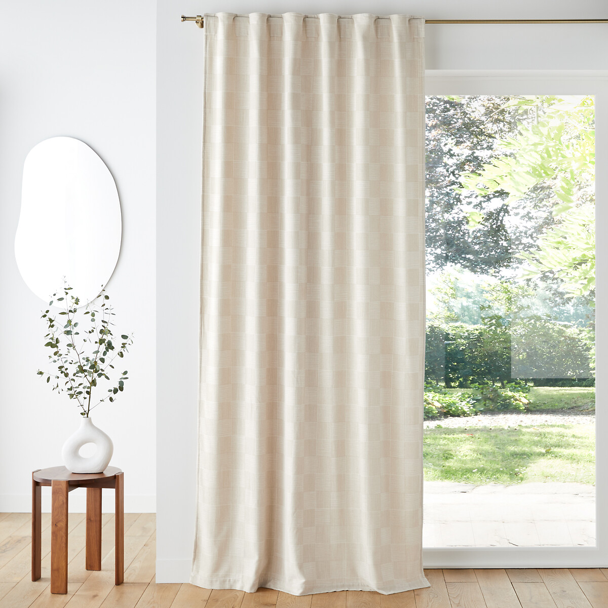 LA REDOUTE INTERIEURS<br>Cortina jacquard efeito chenille, Domeo