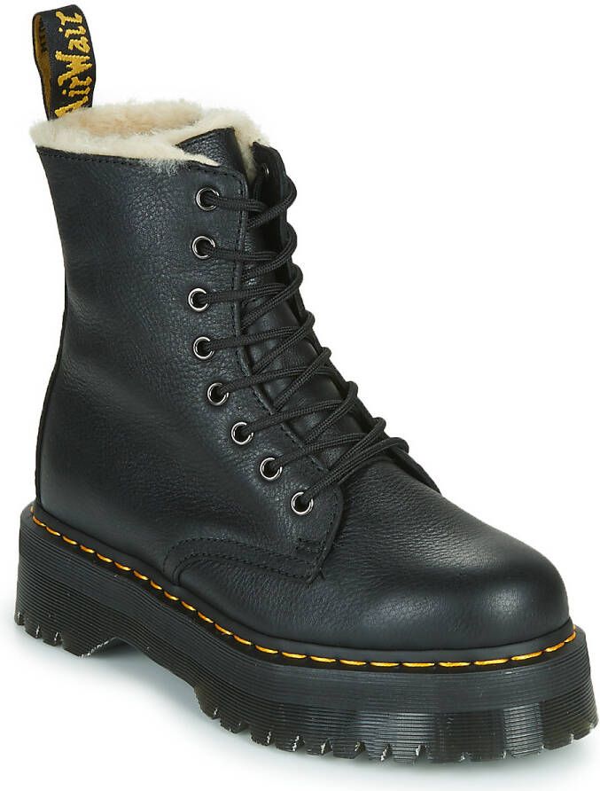 Dr Martens Jadon Faux Fur Lined Platform Boots Dr. Martens Zwart