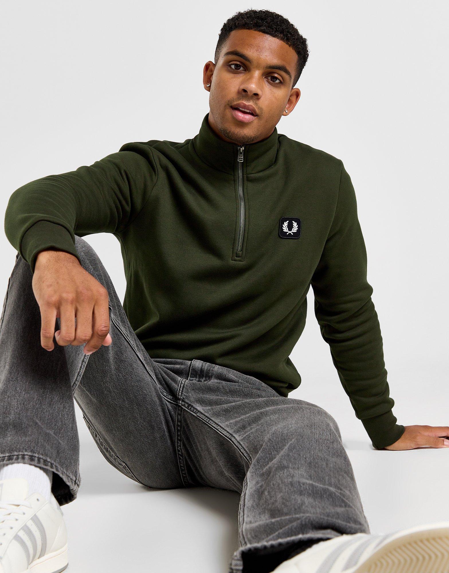 Fred Perry Sweat Zippé Badge Homme