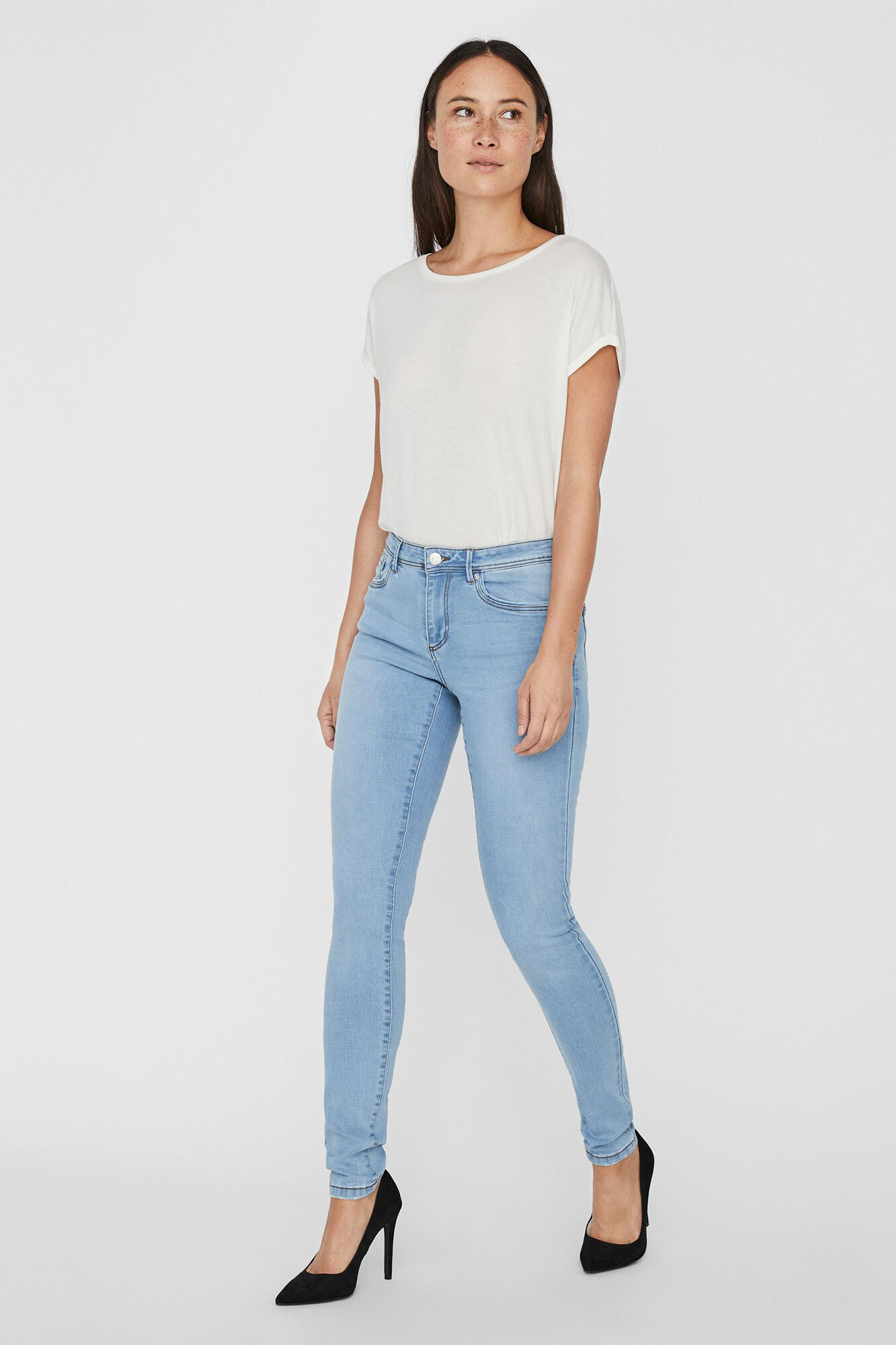 Calça jeans skinny - Azul