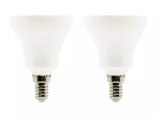 Lot de 2 ampoules LED Standard 10W E14 810lm 2700K - Blanc chaud - Zenitech