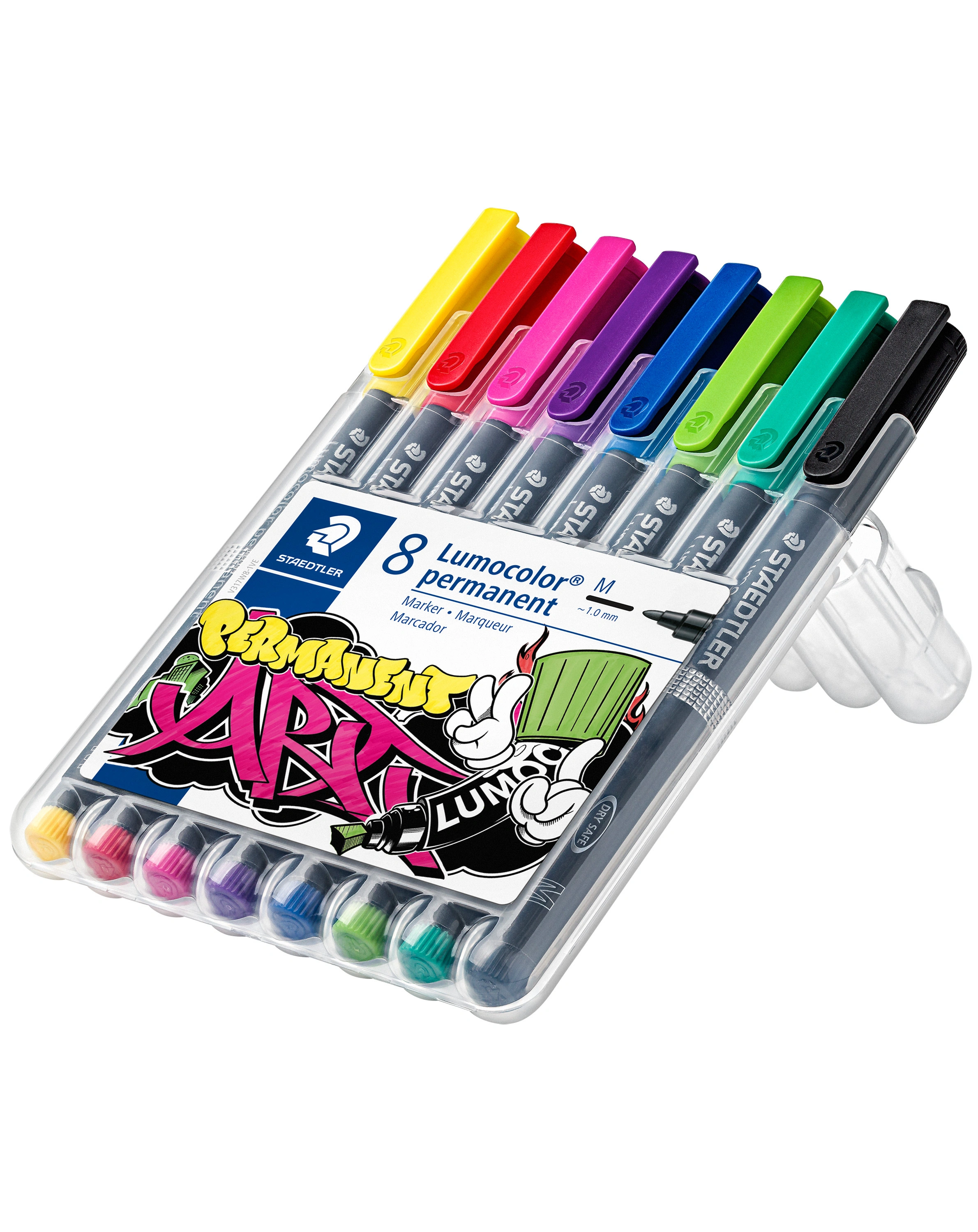 317 WP8-1 Permanentmaker LUMOCOLOR M mit 8 Farben