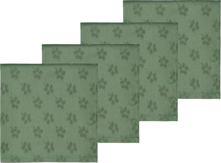 Södahl Dug Forget-me-not Damask Green Green