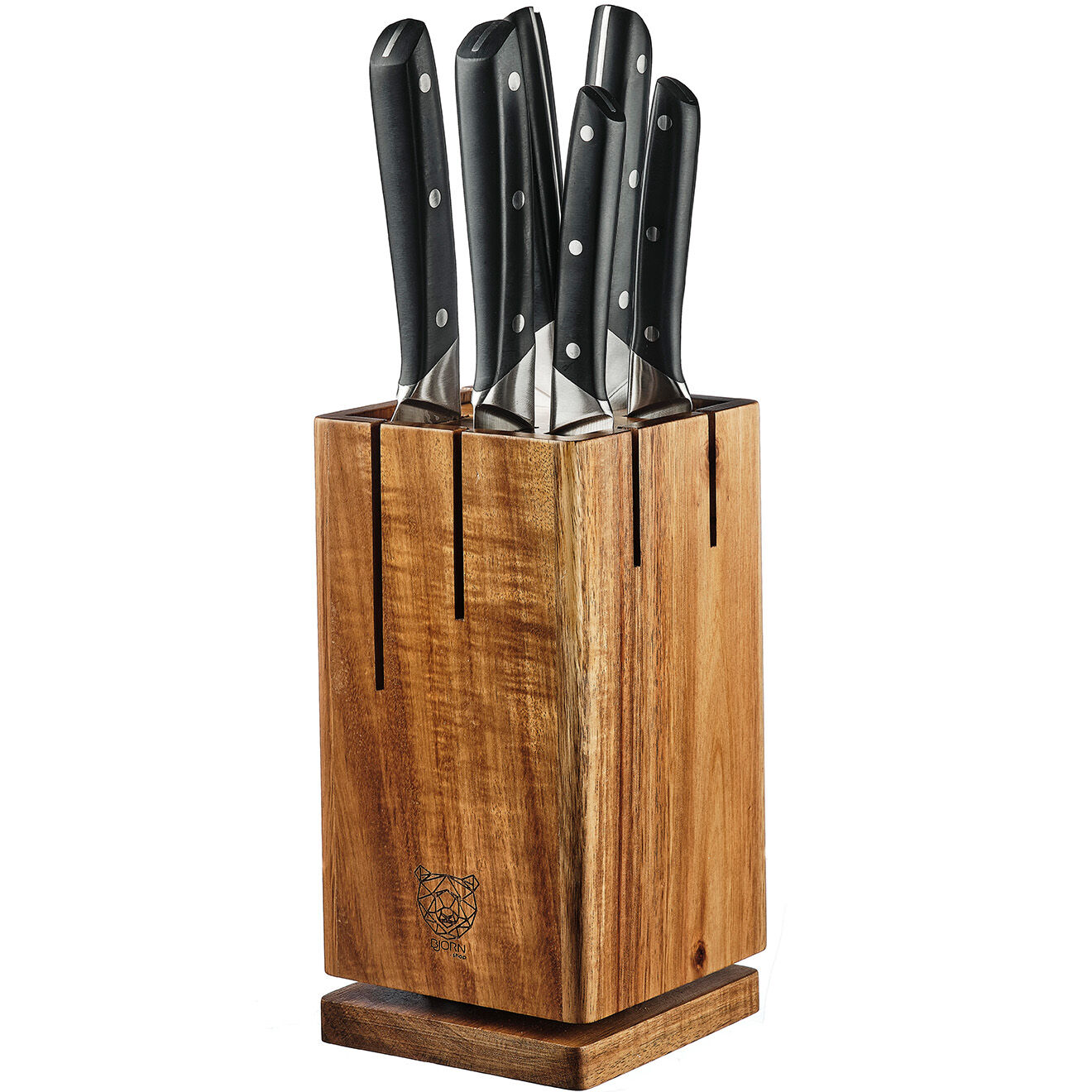 Bjorn Bloc avec couteaux de cuisine Erling Skagen - 7 pièces