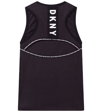 DKNY Tanktop - Rib - Summer - Sort m. Print