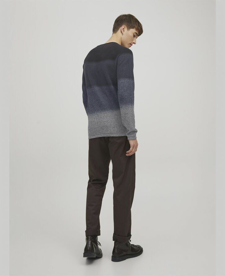 Jack & Jones JJEHILL KNIT CREW NECK NOOS Navy blazer/gradient