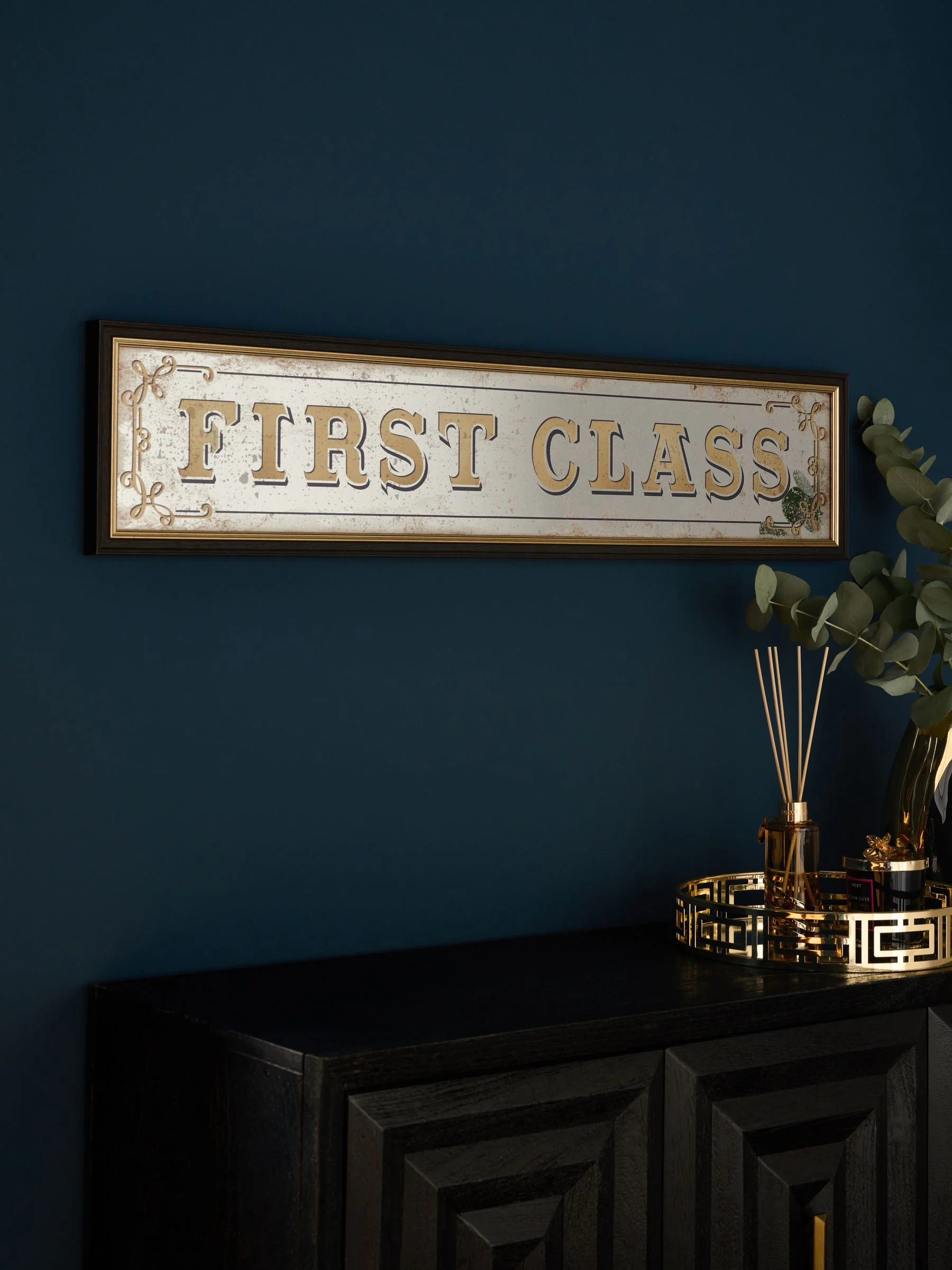 First Glass Mirror Slogan Wall Art