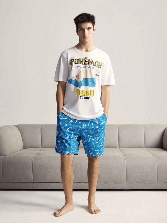 Conjunto de pijama Pokémon™ Snorlax - Branco