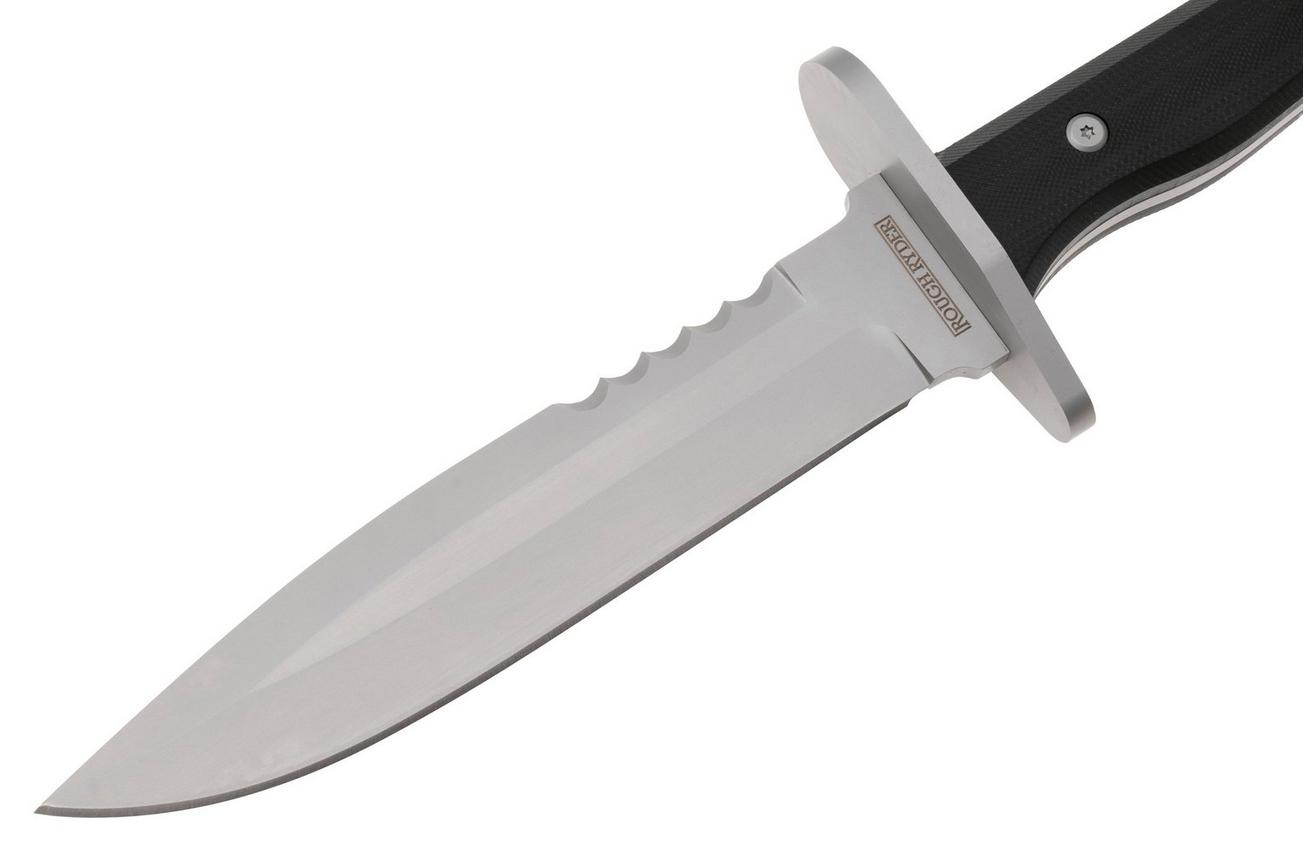 Rough Ryder RR2541, Bead Blasted Stainless, Black G10, vaststaand mes