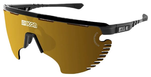 Lunettes SCICON Aerowing Lamon Noir / Multimirror Bronze