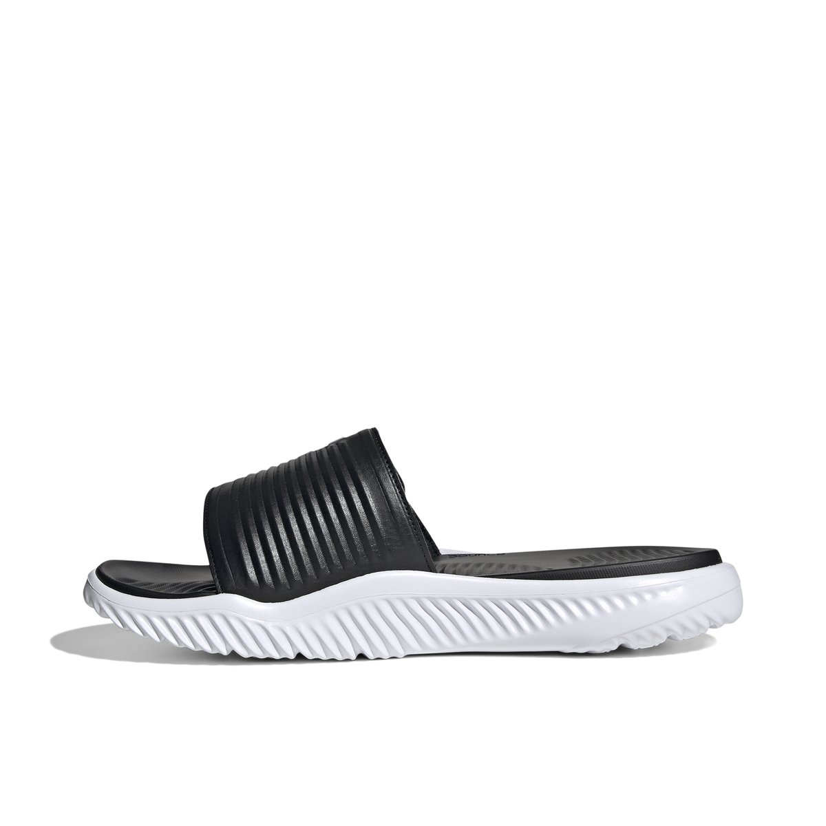 ADIDAS-Alpha_boun-m-Sandales athlétiques à glissière - Talon plat - Noir/Blanc