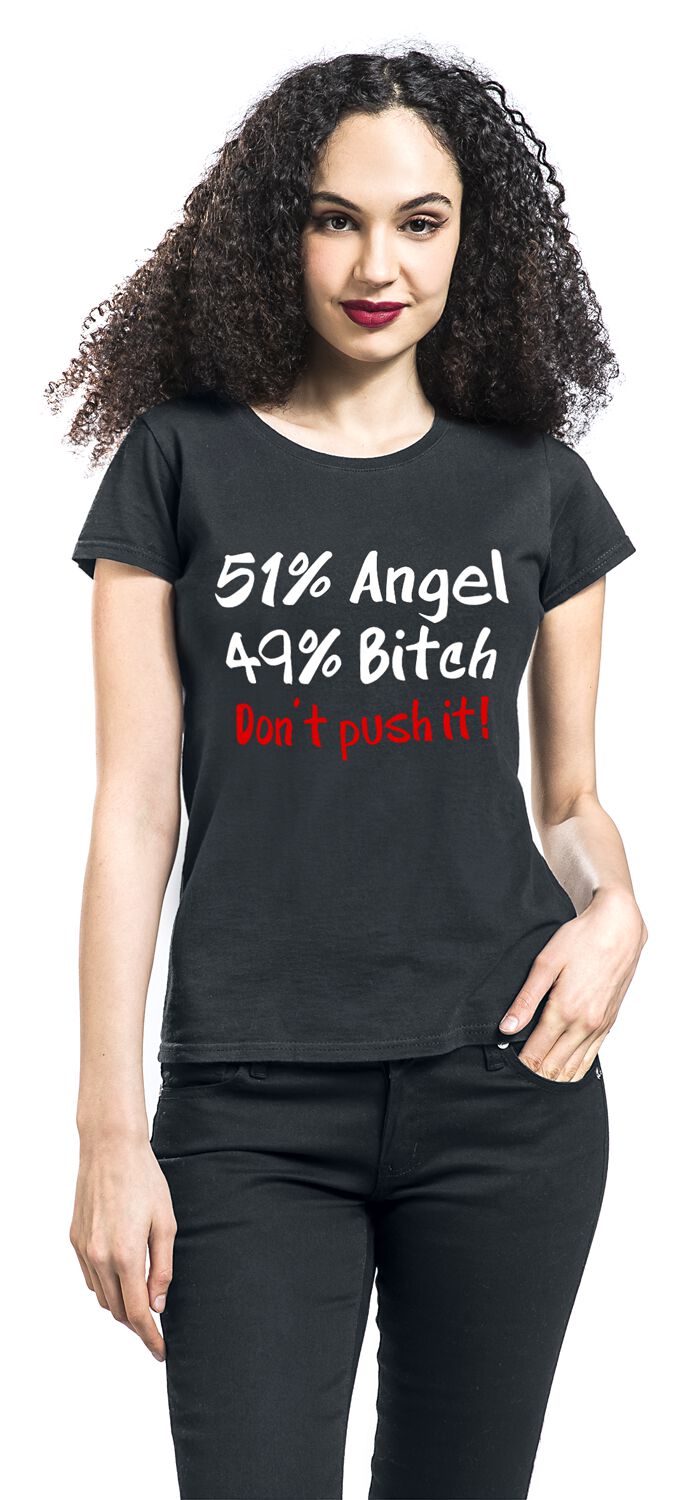 Angel Bitch | Slogans T-Shirt Manches courtes