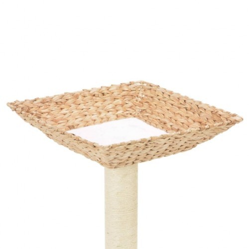 Arranhador para gatos com caminha integrada, marrom