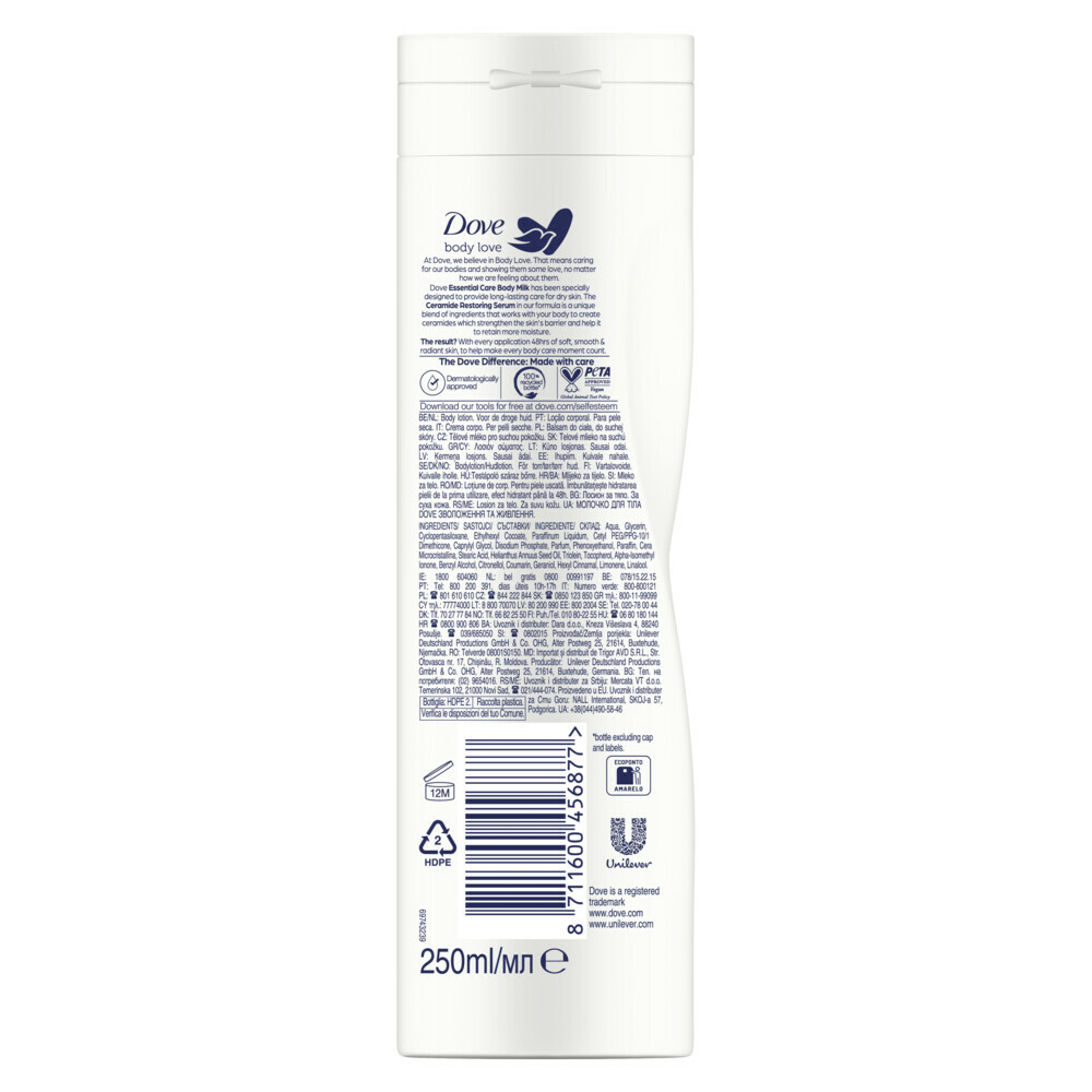 Dove Bodylotion Essential Care250 ml