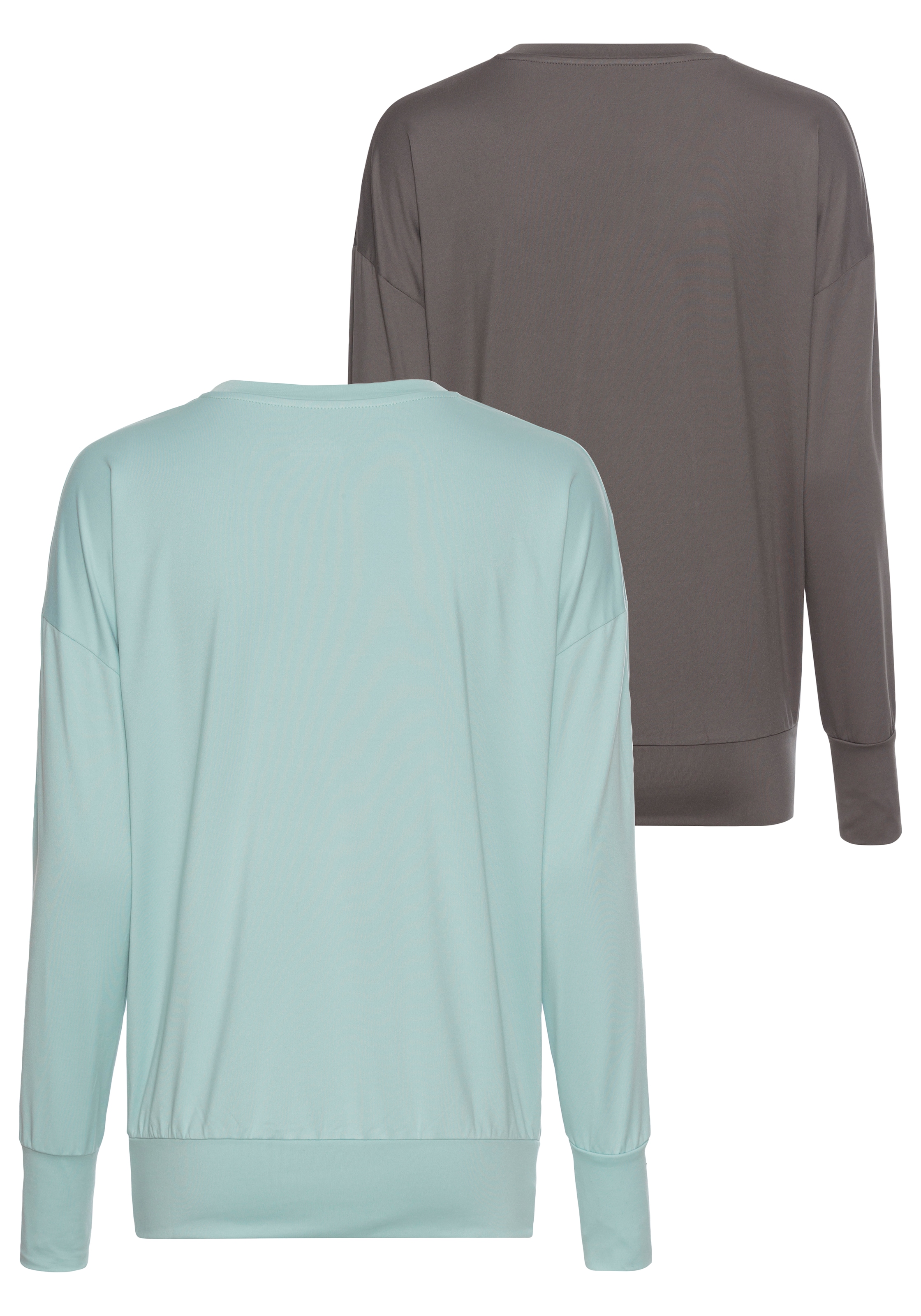 FAYN SPORTS Yogashirt, 2er-Packer Packung, Atmungsaktiv & schnelltrocknend im praktischen 2er-Pack