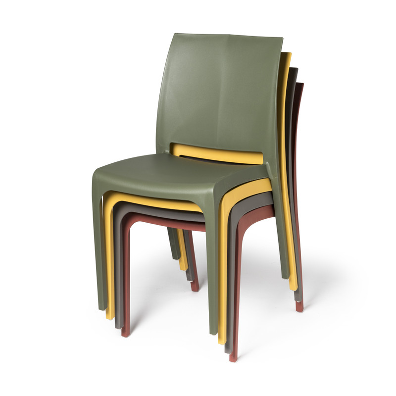Tuinstoel Sara - rood - 80x54x46 cm