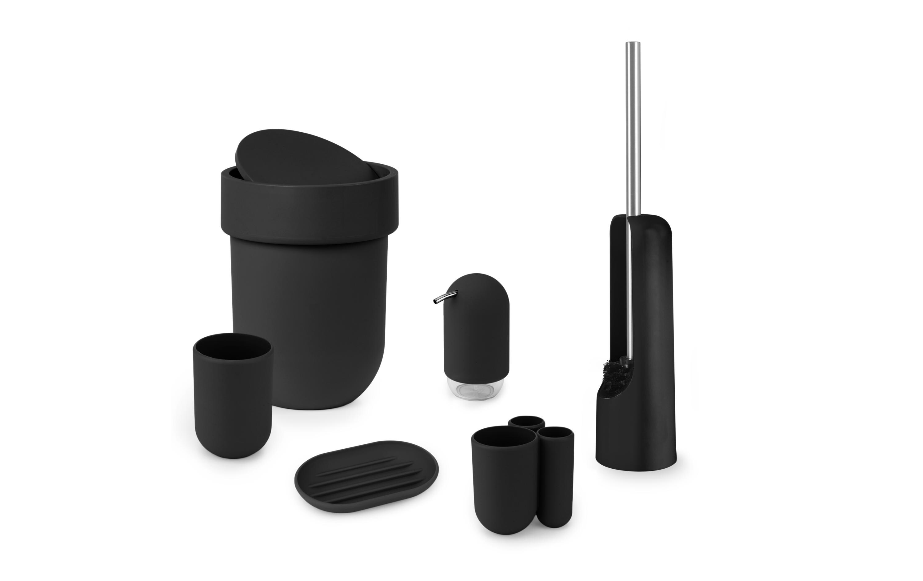 Kosmetikeimer Touch 6 l mit Schwingdeckel, SchwarzKosmetikeimer 6 L, Schwarz