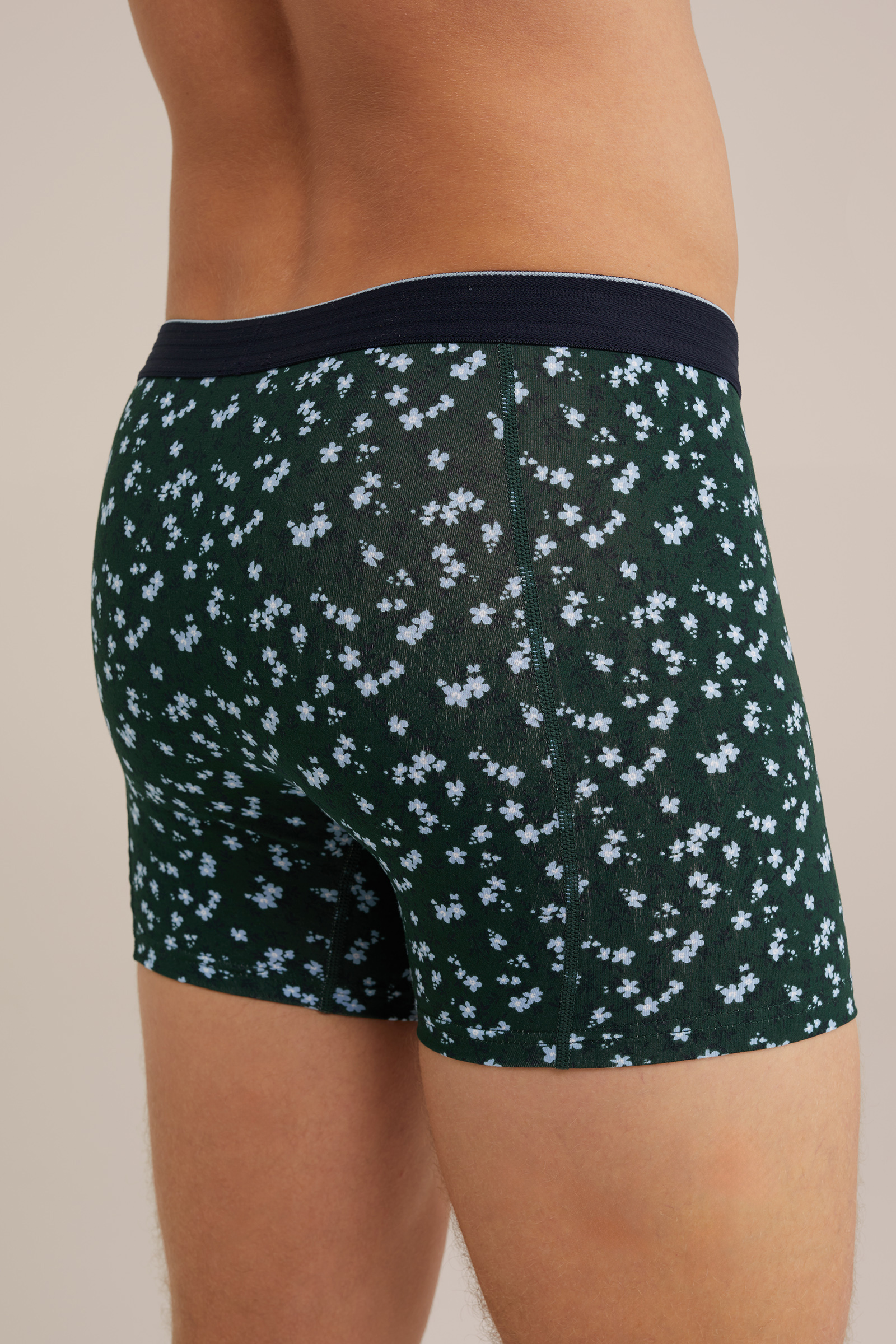 boxershort met dessin WE Fashion Donkergroen
