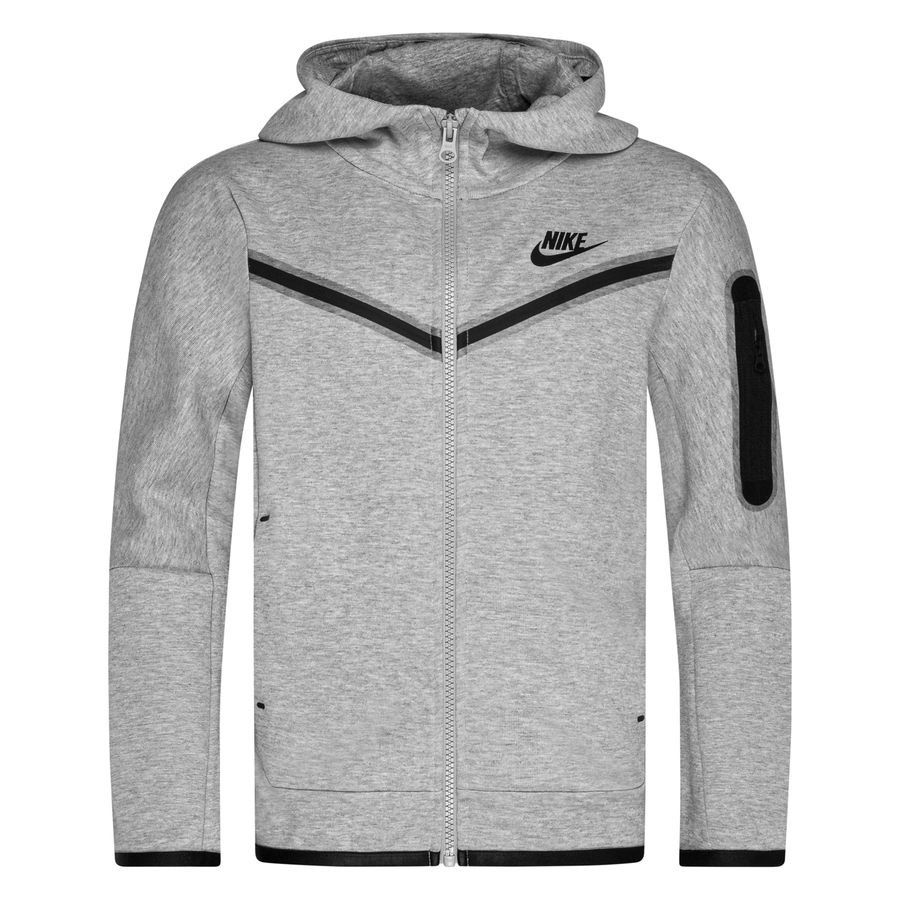 Nike Sweat à Capuche NSW Tech Fleece - Gris/Noir Enfant
