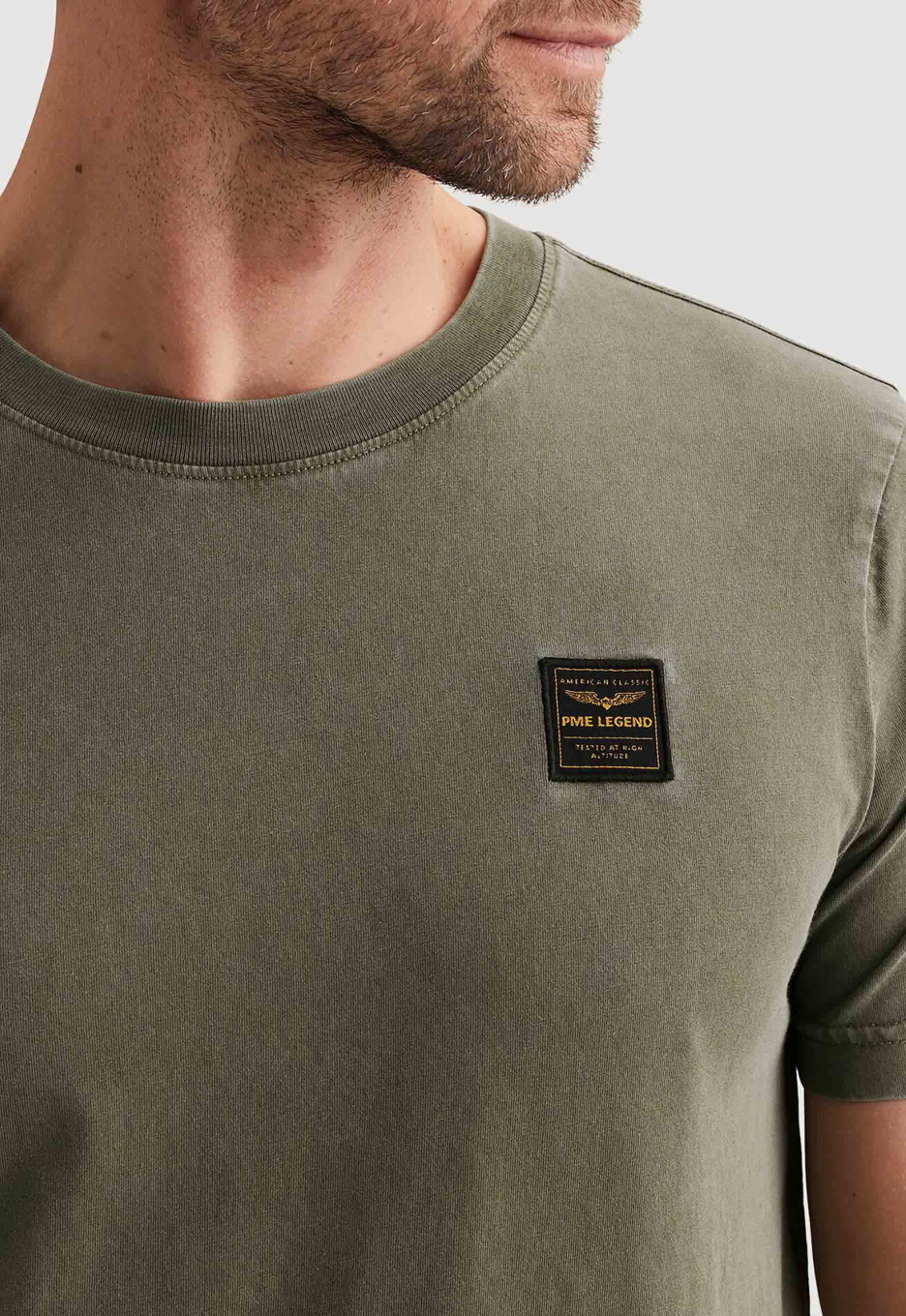PME Legend Garment-Dye Badge T-shirt