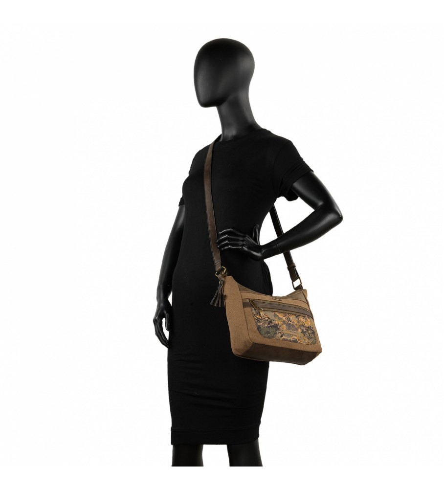 Bolsa de ombro casual Skpat 312756 marrom - 28x24x9cm -