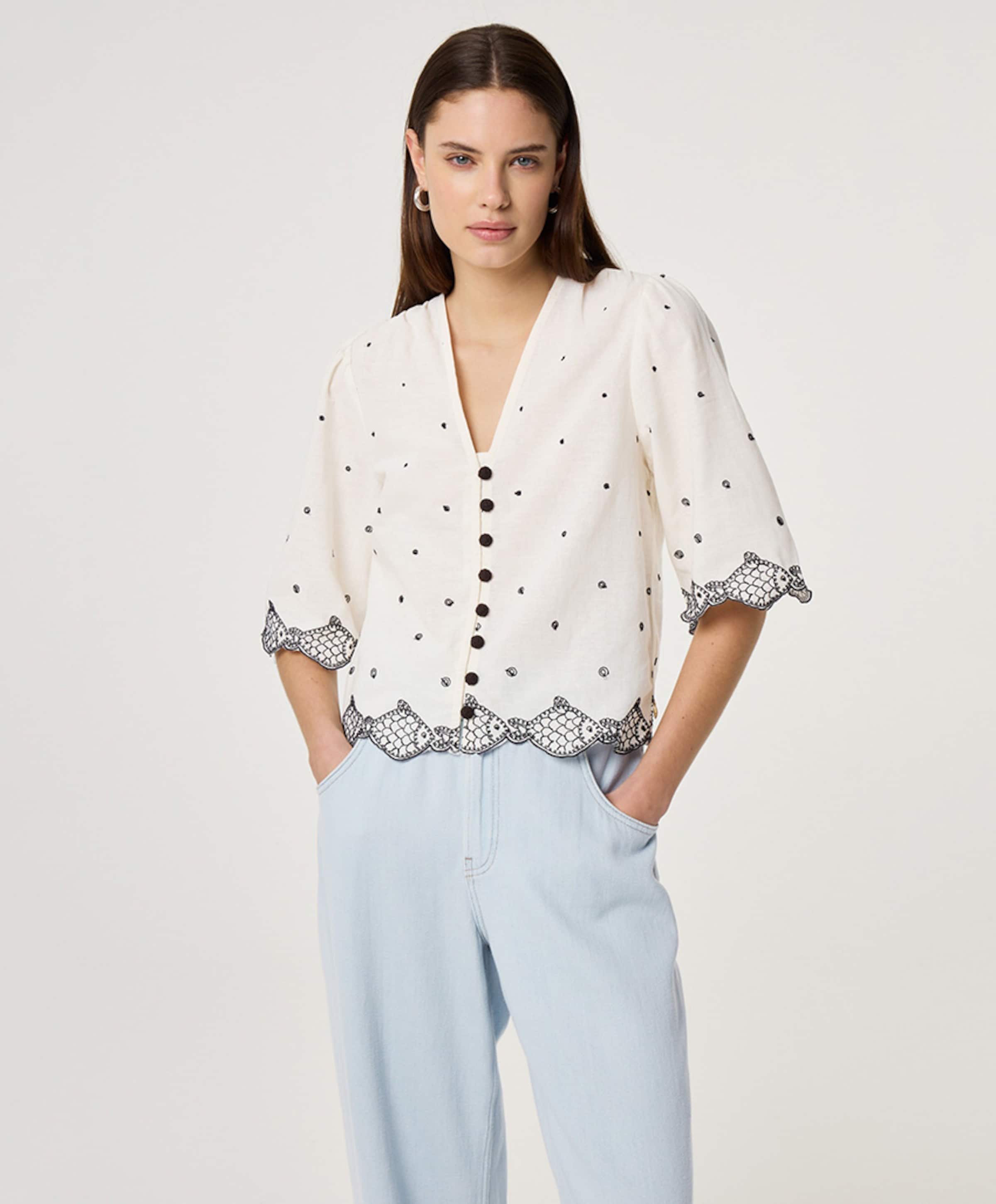 Fabienne Chapot Dames blouse wit