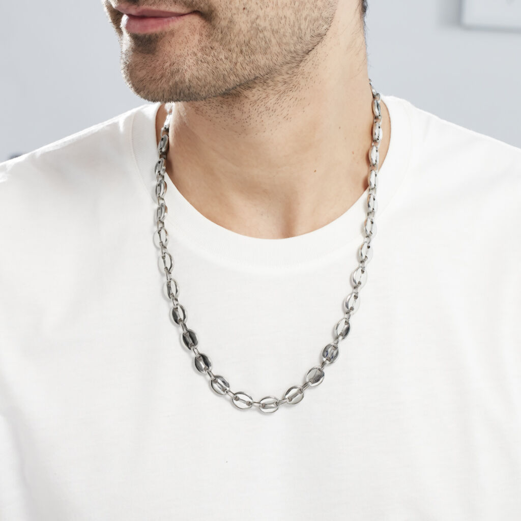 Collier Cadia Acier Blanc
