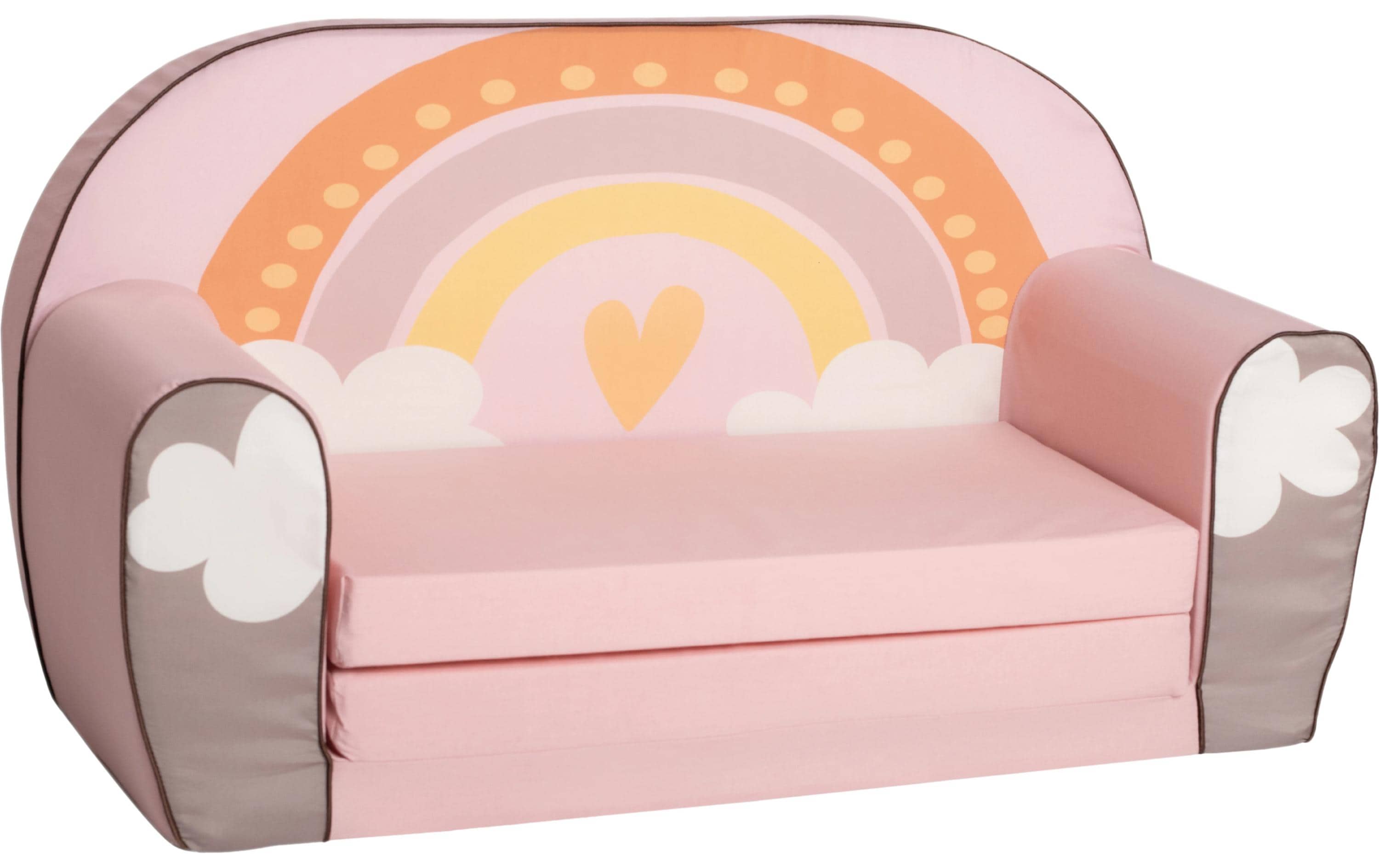 Kindersofa RegenbogenAusklappbare Kindercouch