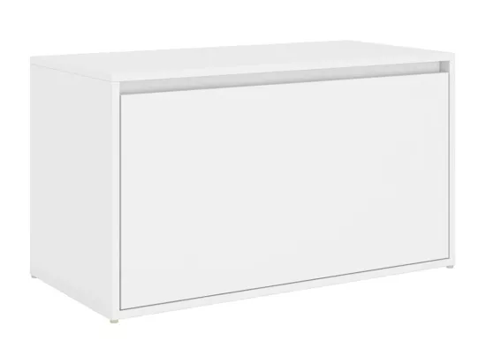 Banc d'entrée 80x40x45 cm Blanc Bois d’ingénierie