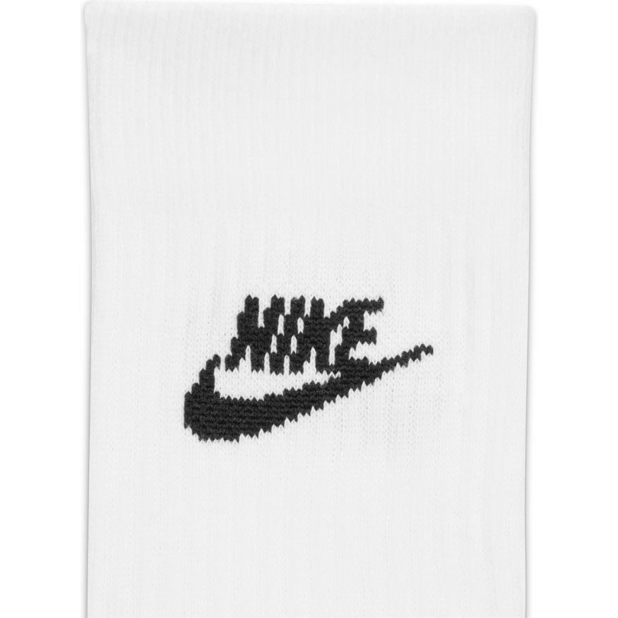 Nike Chaussettes NSW Everyday Essential Crew Pack de 3 - Blanc/Noir