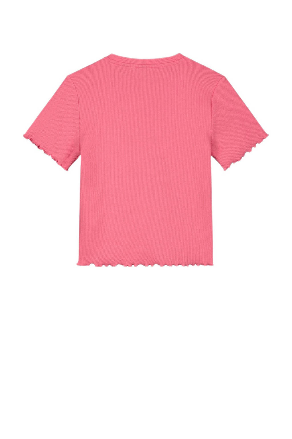 NIK&NIK T-shirt Lettuce met ruches roze