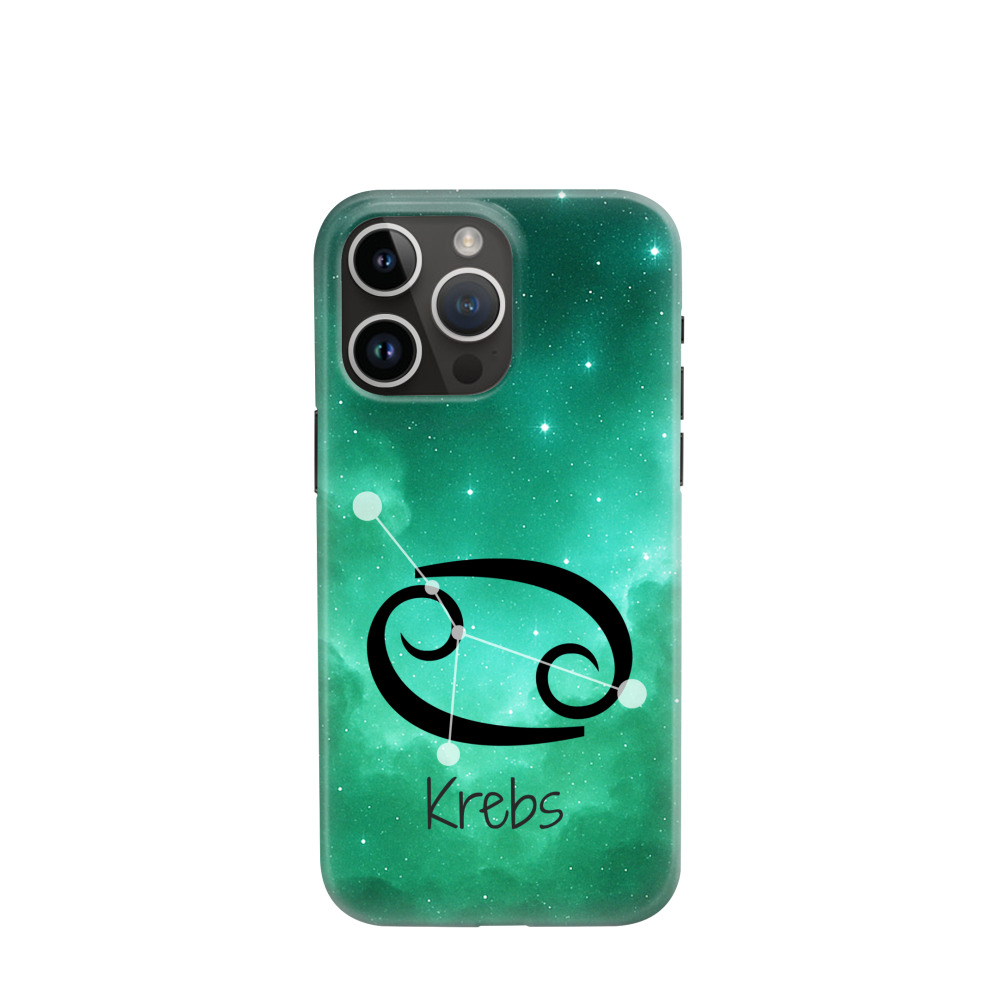 iPhone 14 Pro Max Hybrid (Kunststoff / Gummi) Hülle Krebs 2 - Grün