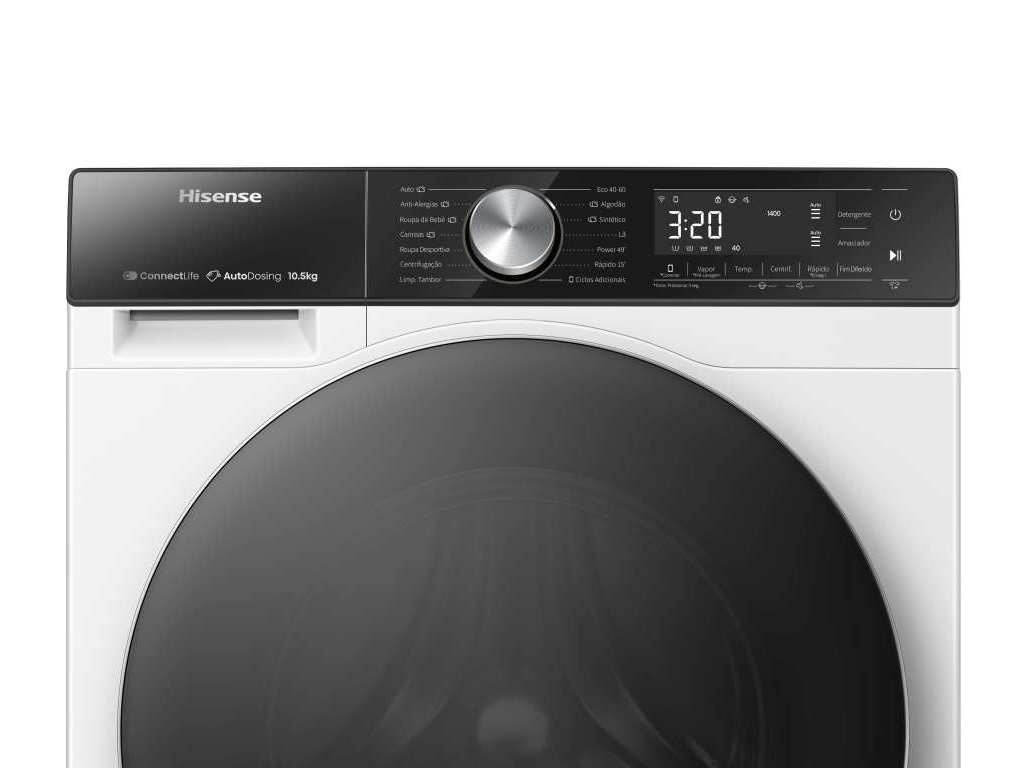 MÁQUINA DE LAVAR ROUPA HISENSE WF5S1045BW - BRANCO A 10.5KG