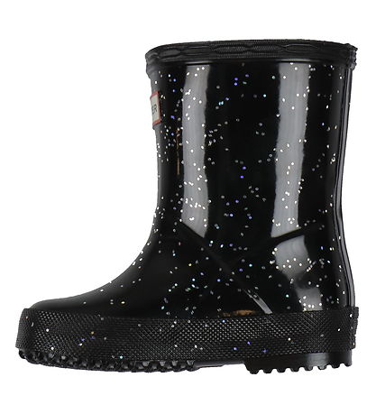 Hunter Gummistiefel - Kids First Giant Glitter - Schwarz