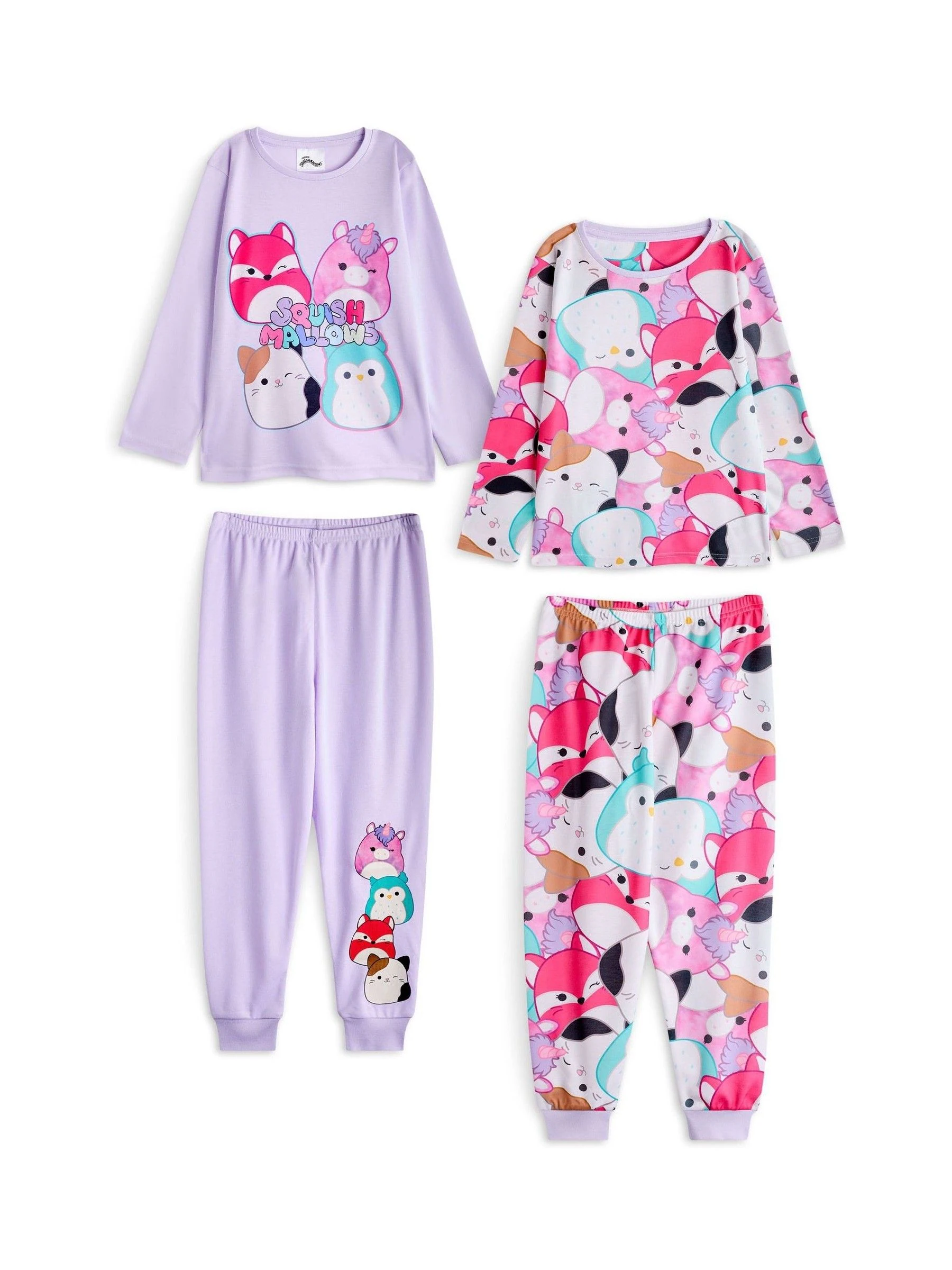 Vanilla Underground Girls Squishmallows Pyjamas 2 Pack