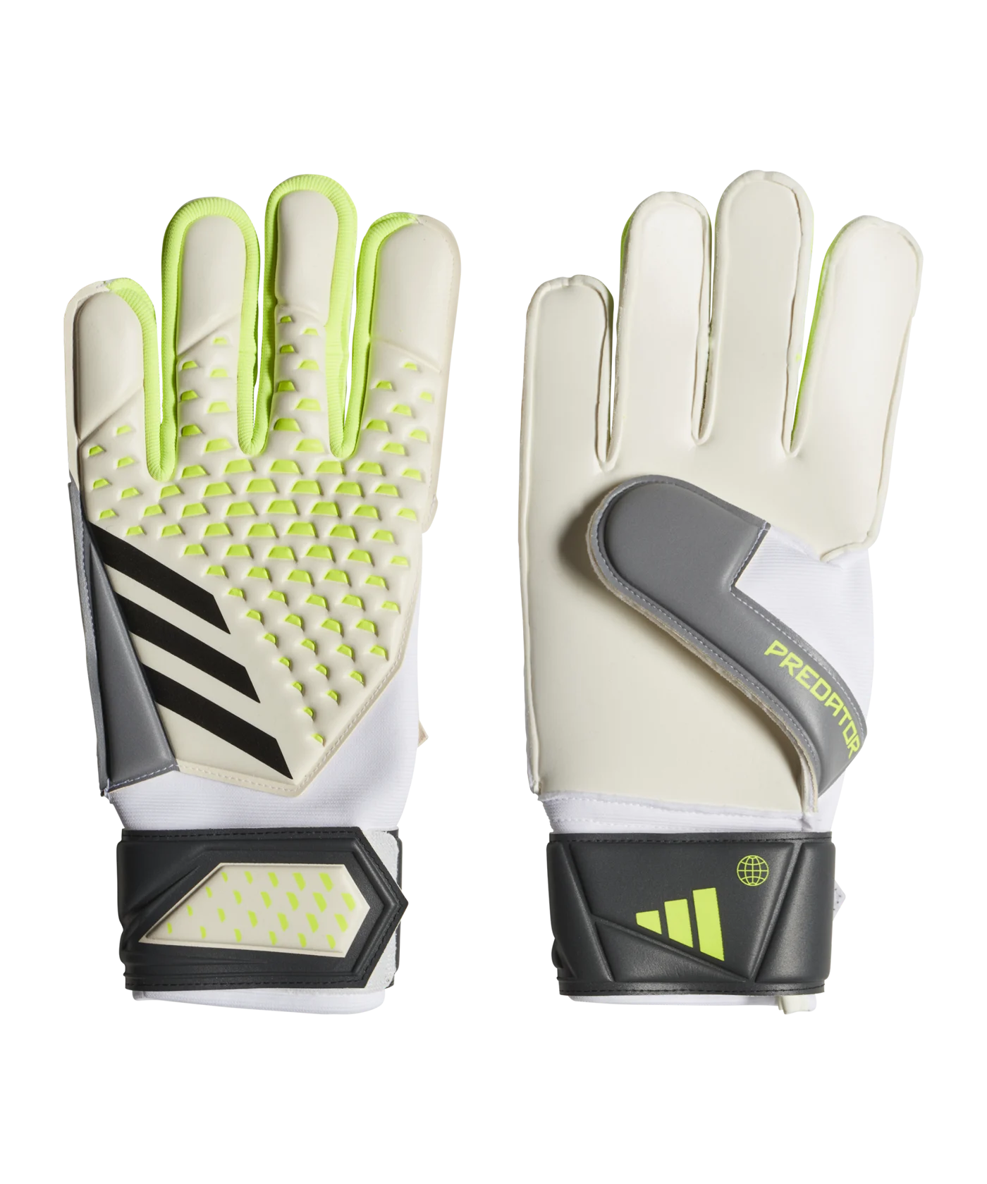 adidas Predator Match Torwarthandschuhe Weiss Gelb Schwarz