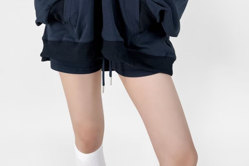 Yukis - V-hals effen hoodie