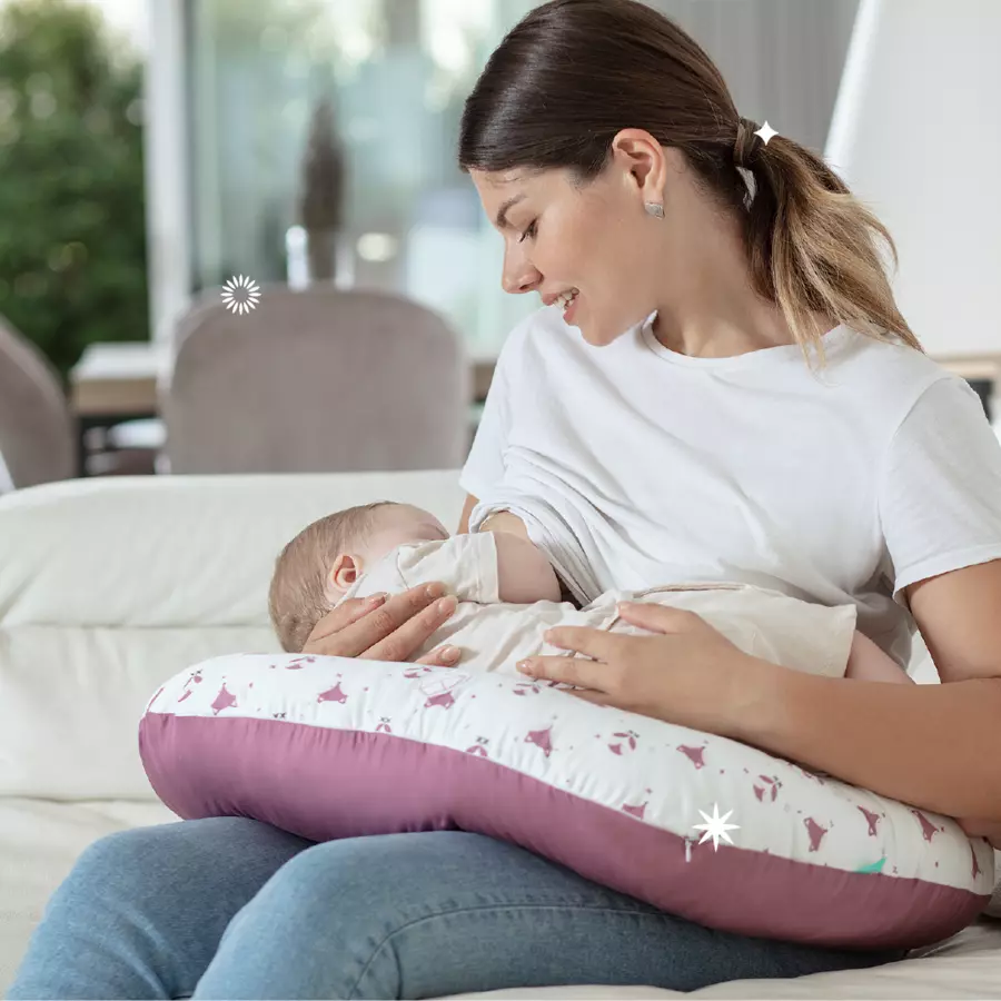 KOALA BABYCARE®Stillkissen Hug Baby - lila