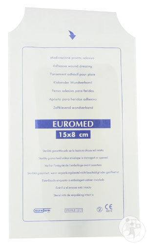 Euromed Pansement Adhésif Pour Plaie 8x15cm Pièce 1