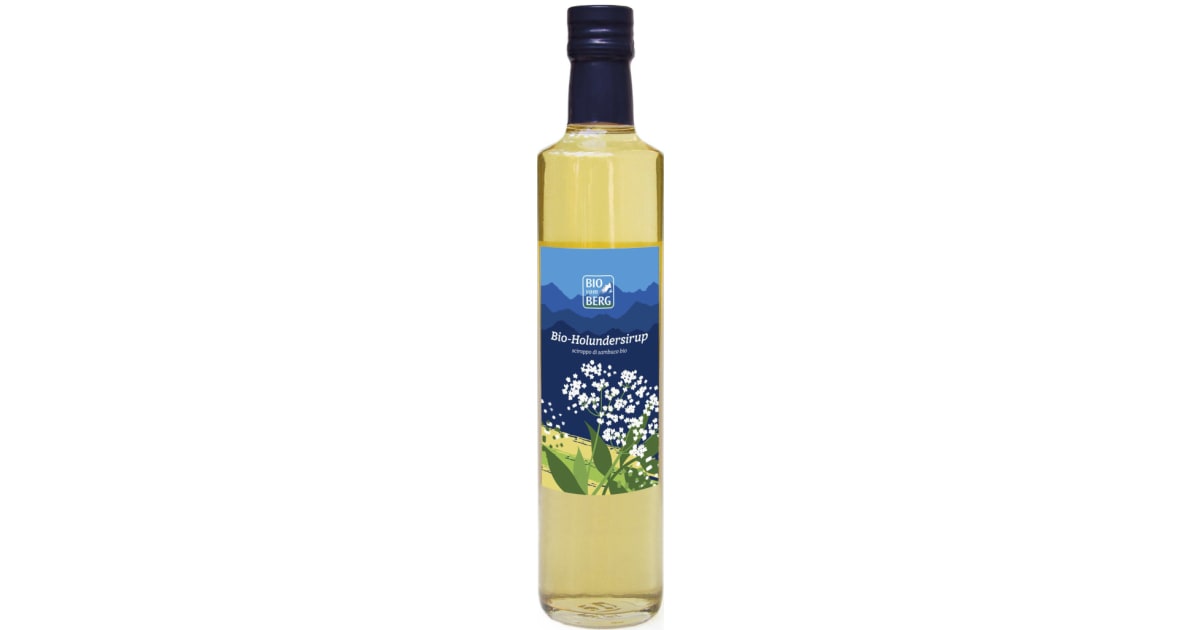 BIO vom BERG Bio Sirup Holunder 0,5 Liter (Einweg)