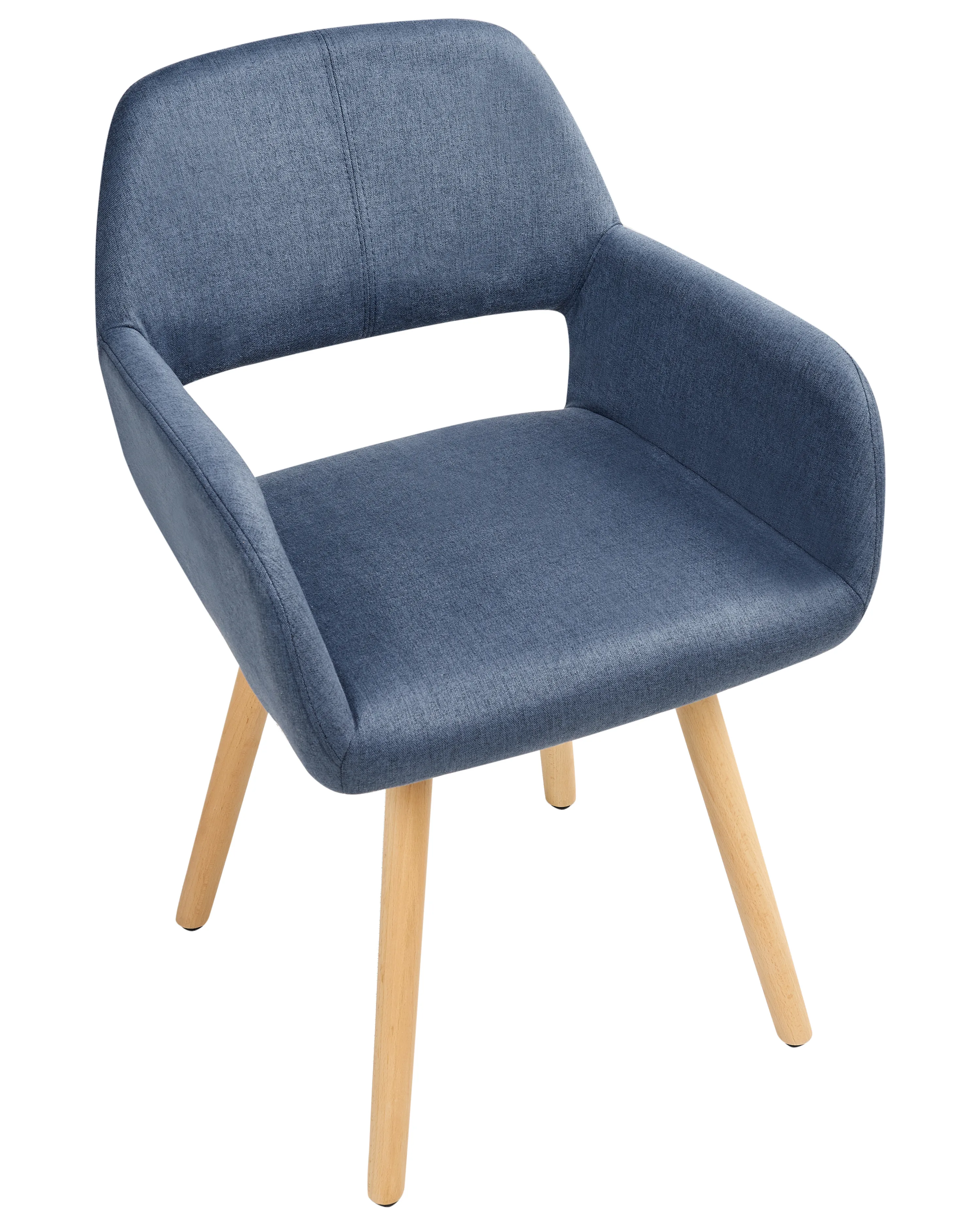 Set van 2 eetkamerstoelen CHICAGO Stof Marineblauw